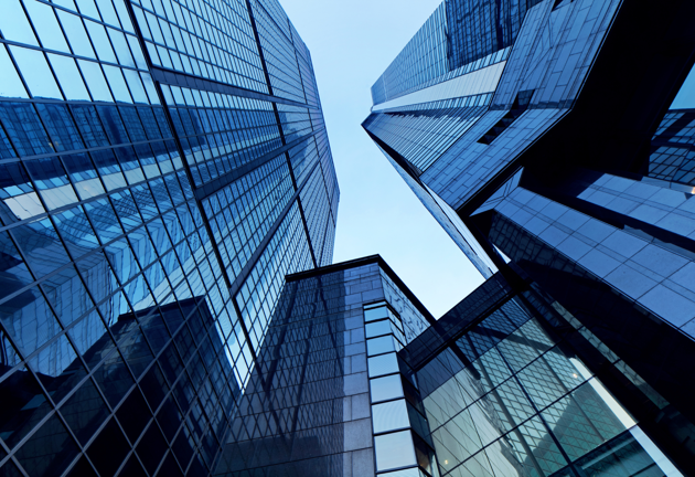 Looking up skyscrapers