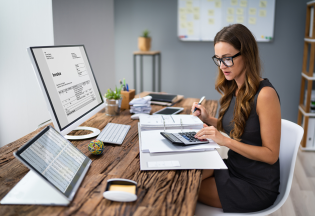 Accountant at a desk